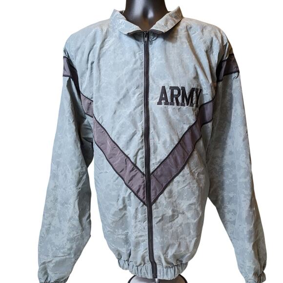 SKILCRAFT Army PFU Jacket Mens XL Long Nylon Windbreaker Military Surplus Refle - Picture 1 of 12